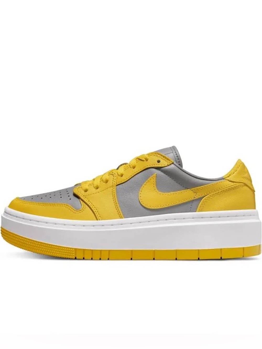 Nike Women's Air Jordan 1 Elevate Low in Yellow and Gray